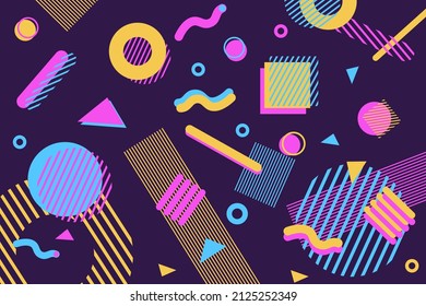 90s geometric background for your website 