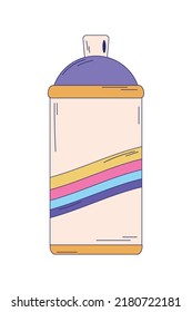90s graffiti can icon isolated