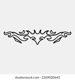 90s Inferno. An Elegant Vector and Element Collection Inspired by Y2K Fire Trends