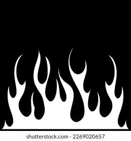 90s Inferno. An Elegant Vector and Element Collection Inspired by Y2K Fire Trends