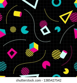 90's MEMPHIS DESIGN SEAMLESS PATTERN