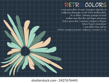 90s Modern Retro Background Vector.