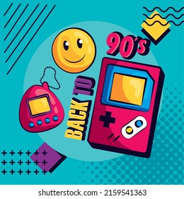 90s Nostalgia Games Retro Style