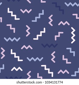 90's Nostalgia, 90's Pattern, 1990's Pattern, Retro Pattern, Abstract Memphis Geometric Seamless Repeat Pattern Vector Illustration Background