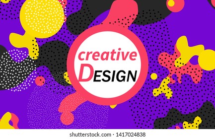 90s pattern. Geometric shapes background. Memphis pattern. Vector Illustration. Hipster style 80s-90s. Abstract colorful funky background.