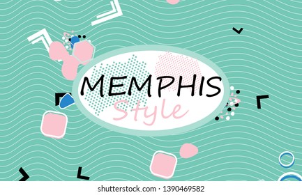 90s pattern. Memphis style. Abstract retro background. Vector Illustration. Hipster style 80s-90s.