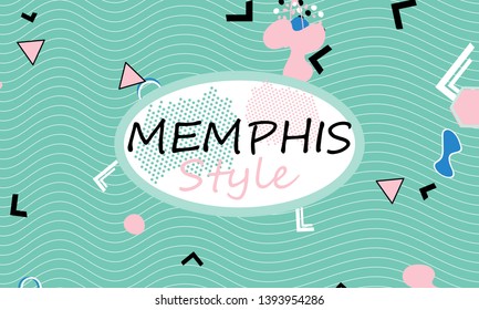 90s pattern. Memphis style. Abstract retro background. Vector Illustration. Hipster style 80s-90s.