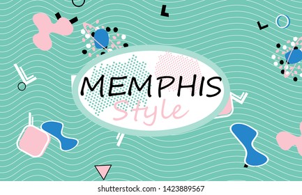 90s pattern. Memphis style. Abstract retro background. Vector Illustration. Hipster style 80s-90s.