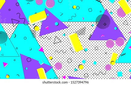 90s pattern. Purple Animation Banner. Vector Drawing. Yellow Illustration. Stripes Template. Fun Cover. Azure Print. Grunge Flyer.