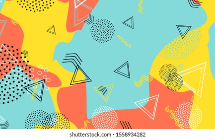 90s Poster. Honey Vintage Print. Baby Blue Artistic Banner. Modern Ornament. Blue Circle Illustration. Amber Flat Art. Contemporary Background.