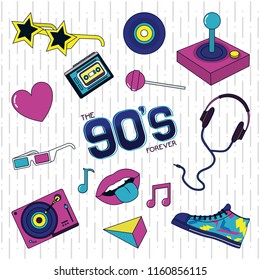 90s retro card design