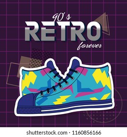 90s retro card design