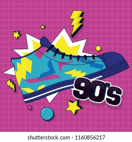 90s retro card design