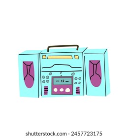 90s retro element or 80s, stereo music or y2k element, retro style. Can use for stickers, banner, greeting card.