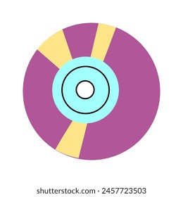 90s retro element disk or 80s, or y2k element, retro style. Can use for stickers, banner, greeting card.