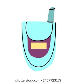90s retro element mobile or 80s, or y2k element, retro style. Can use for stickers, banner, greeting card.