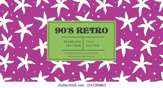 90S Retro Seamless Abstract Shapes Background