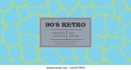 90S Retro Seamless Pattern Vector