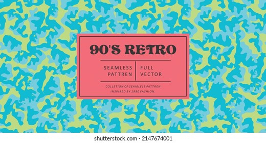 90S Retro Seamless Pattern Vector