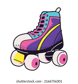 90s skate retro icon isolated