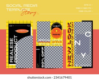 90s social media set design. Abstract retro aesthetic groovy backgrounds pack