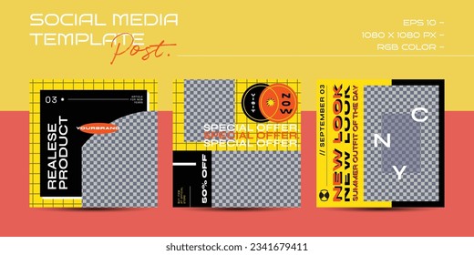 90s social media set design. Abstract retro aesthetic groovy backgrounds pack