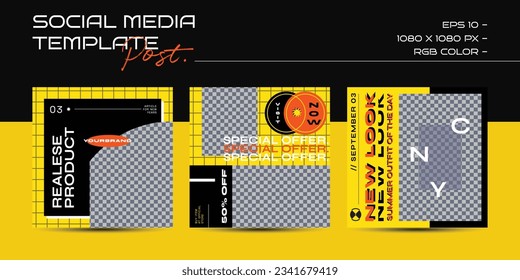 90s social media set design. Abstract retro aesthetic groovy backgrounds pack