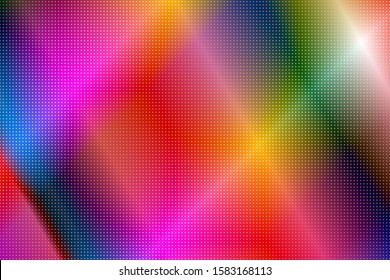 90-s style. Creative illustration in halftone style with gradient. Abstract colorful geometric background.  Pattern for wallpaper, web page, textures. 