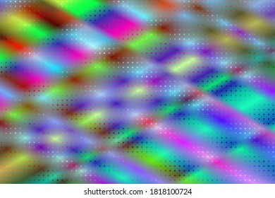 90-s style. Creative illustration in halftone style with pink and blue gradient. Abstract colorful geometric background.  Pattern for wallpaper, web page, textures.