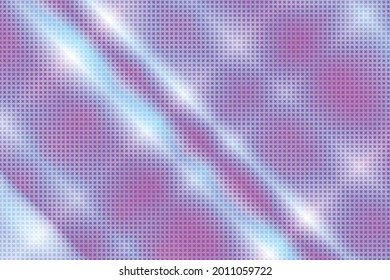 90-s style. Creative illustration in halftone style with pink and blue gradient. Abstract colorful geometric background.  Pattern for wallpaper, web page, textures.