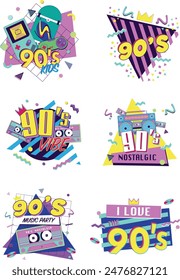 90's style icon, asset, game, radio, skateboard, retro video game, solfdish, disco ball, lollipop