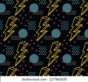 90's Style Seamless Pattern