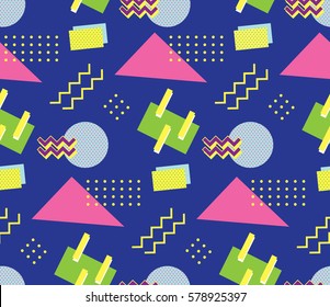 90's style seamless pattern