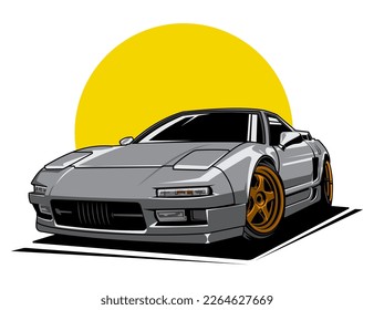 90s super car vehicle illustration vector design graphic
