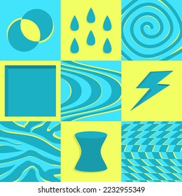 
90s themed background, can be used for room decoration or nostalgic music event needs