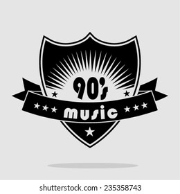 90s Vector Vintage Art Background 