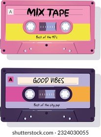 90's Vibe Cassette Tape Vector File