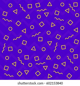 90's Vintage Background Geometric