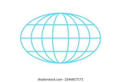 90s wireframe earth shape, y2k trendy mesh pattern element icon, cyber tech geometry net form graphic, futuristic neon wire frame figure symbol, vaporwave geometric 3d wireframe structure object.
