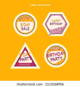 90s years badge elements. Back to 90. Patch, sticker design collection. Trendy cartoon pop bundle 90s years. 90s fashion icon set. Oldschool disco sketchy print. 90s symbol tattoo. Vector illustration