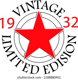 90th birthday svg, Vintage 1932 limited edision vector