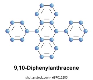 9,10-Diphenylanthracene is a polycyclic aromatic hydrocarbon. It is used as a sensitiser in chemiluminescence. In lightsticks it is used to produce blue light. 