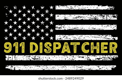 911 Dispatcher Cool EMS Dispatch funny t-shirt design