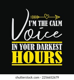 911 Dispatcher Design Calm Voice In Darkes Hours svg