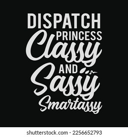 911 Dispatcher Princess Police funny t-shirt design svg