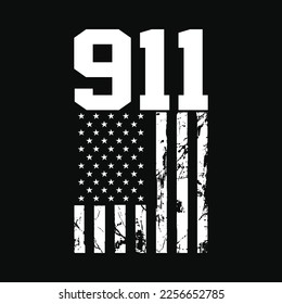 911 Dispatching American Flag funny t-shirt design svg