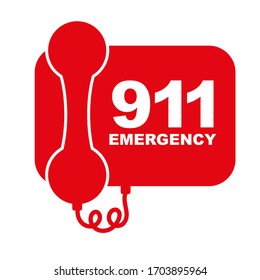 911 emergency icon vector illustration