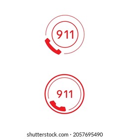 911 Design-Illustration für Notfall-Vektorsymbol