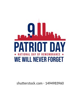 911 patriot day background patriot day september vector image.  