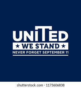 9/11 Patriot Day. September 11, 2001. United States Memorial Day. We Will Never Forget. Twin Towers. Vector illustration. Eps 08.